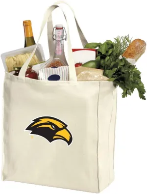 Southern Miss Grocery Bags or USM Shopping Bags NATURAL COTTON