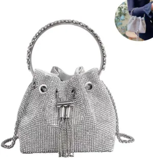 Sparkling Women's Evening Handbags Rhinestone Purse Crossbody Bag Wedding Prom Party Club Purses