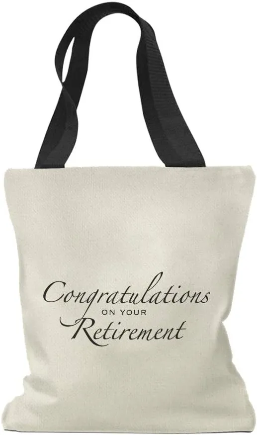 Speedy Pros Canvas Tote Bag for Women Congratulations on Your Retirement Retire Beach Bags for Women