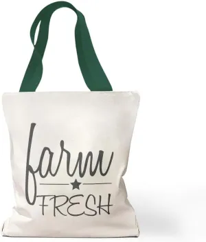 Speedy Pros Canvas Tote Bag for Women Farm Fresh B Home & Hearth Barns & Farms Beach Bags for Women