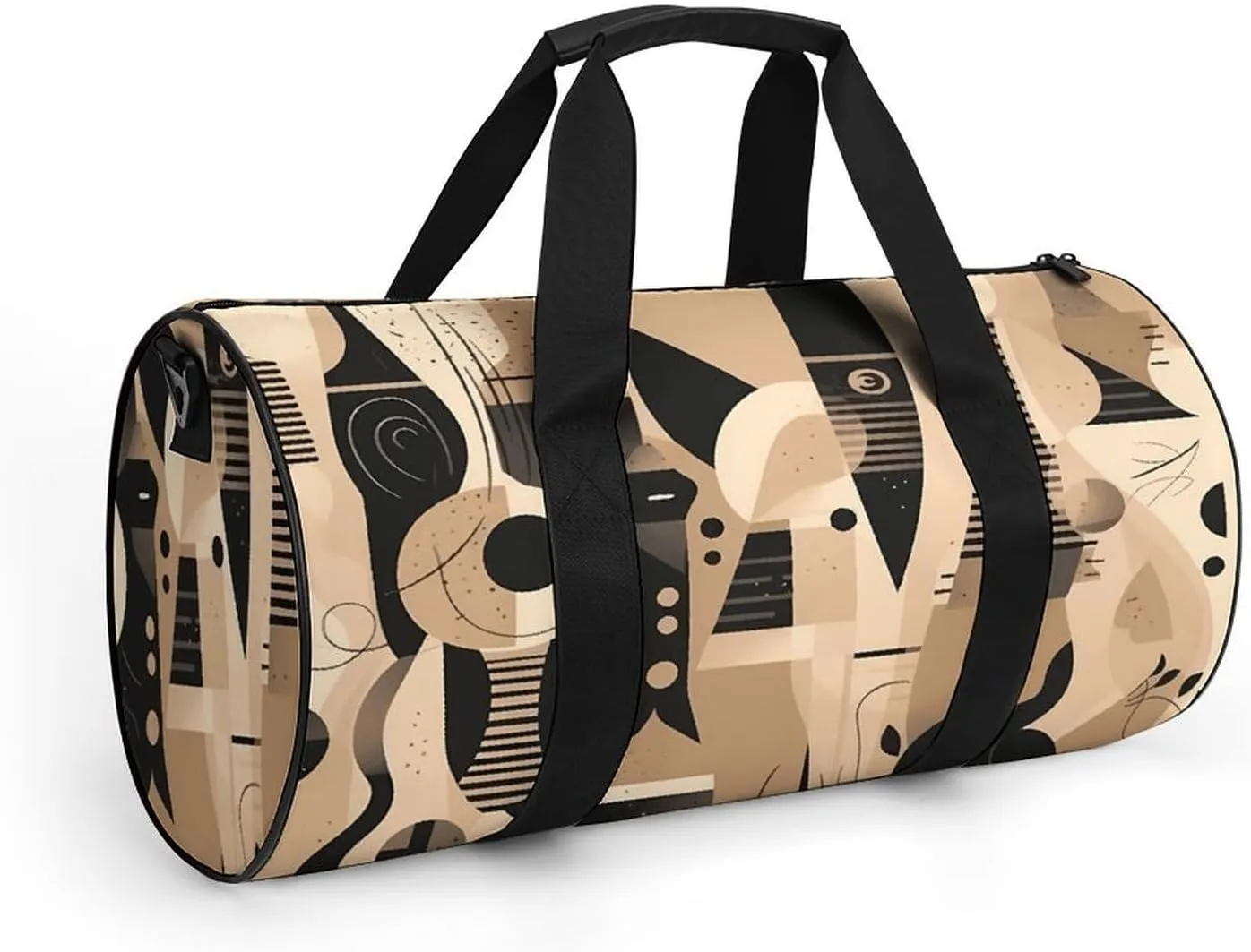 Sports Gym Bag for Women Men Travel Duffel Bag Brown Pattern Background Weekender Bag Canvas Carry on Overnight Bag for Travel Swimming Fitness Workout Sports Duffle Bag