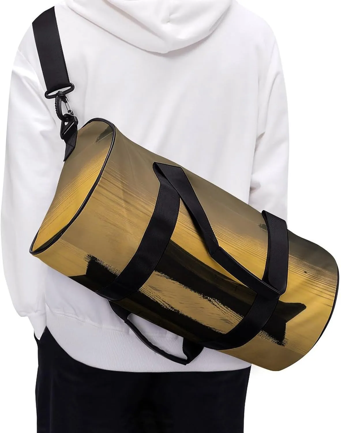 Sports Gym Bag for Women Men Travel Duffel Bag Floating on A Calm Lake Weekender Bag Canvas Carry on Overnight Bag for Travel Swimming Fitness Workout Sports Duffle Bag