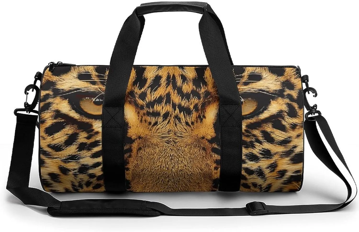 Sports Gym Bag for Women Men Travel Duffel Bag Leopard Fur Pattern Weekender Bag Canvas Carry on Overnight Bag for Travel Swimming Fitness Workout Sports Duffle Bag, 17.7in/9in/9in, style-2