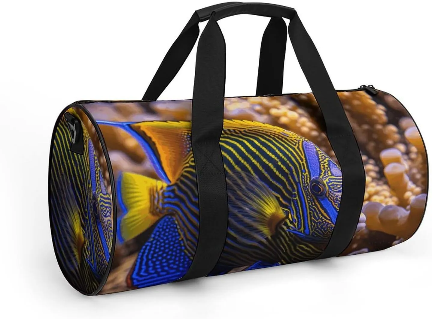 Sports Gym Bag for Women Men Travel Duffel Bag Lying on Top of The Coral Weekender Bag Canvas Carry on Overnight Bag for Travel Swimming Fitness Workout Sports Duffle Bag