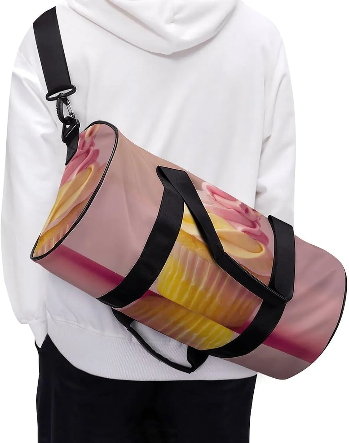 Sports Gym Bag for Women Men Travel Duffel Bag Ombre Magic Horse Cake Weekender Bag Canvas Carry on Overnight Bag for Travel Swimming Fitness Workout Sports Duffle Bag