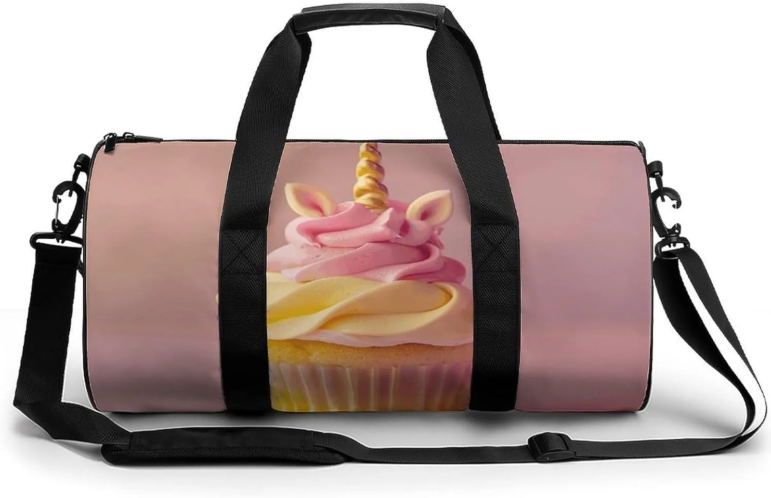 Sports Gym Bag for Women Men Travel Duffel Bag Ombre Magic Horse Cake Weekender Bag Canvas Carry on Overnight Bag for Travel Swimming Fitness Workout Sports Duffle Bag