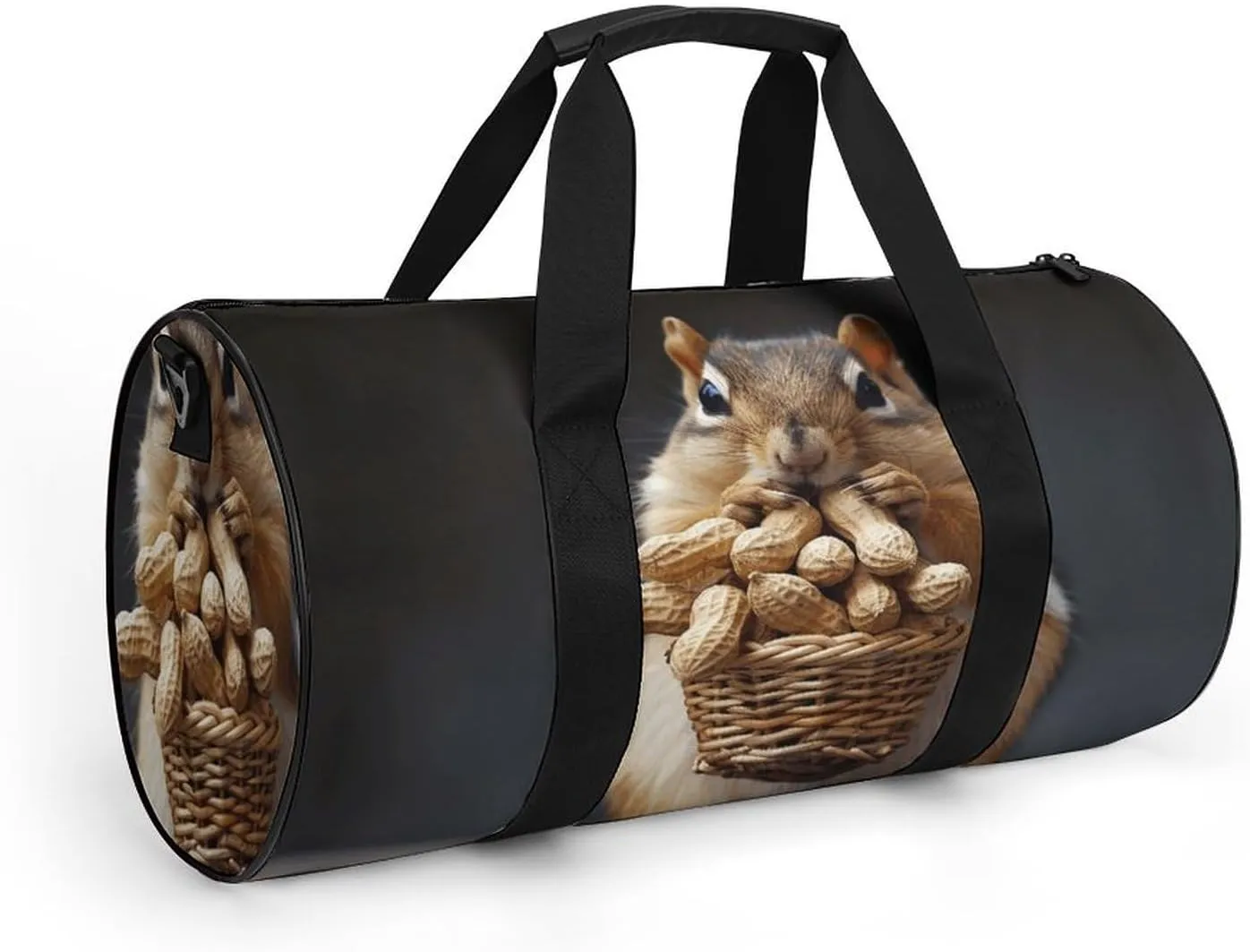 Sports Gym Bag for Women Men Travel Duffel Bag Squirrel Weekender Bag Canvas Carry on Overnight Bag for Travel Swimming Fitness Workout Sports Duffle Bag, 17.7in/9in/9in, style-2-3