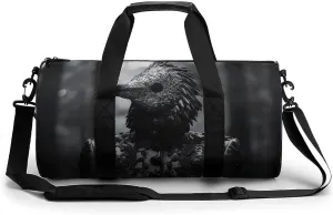 Sports Gym Bag for Women Men Travel Duffel Bag Standing in The Woods Weekender Bag Canvas Carry on Overnight Bag for Travel Swimming Fitness Workout Sports Duffle Bag, 17.7in/9in/9in, style-3