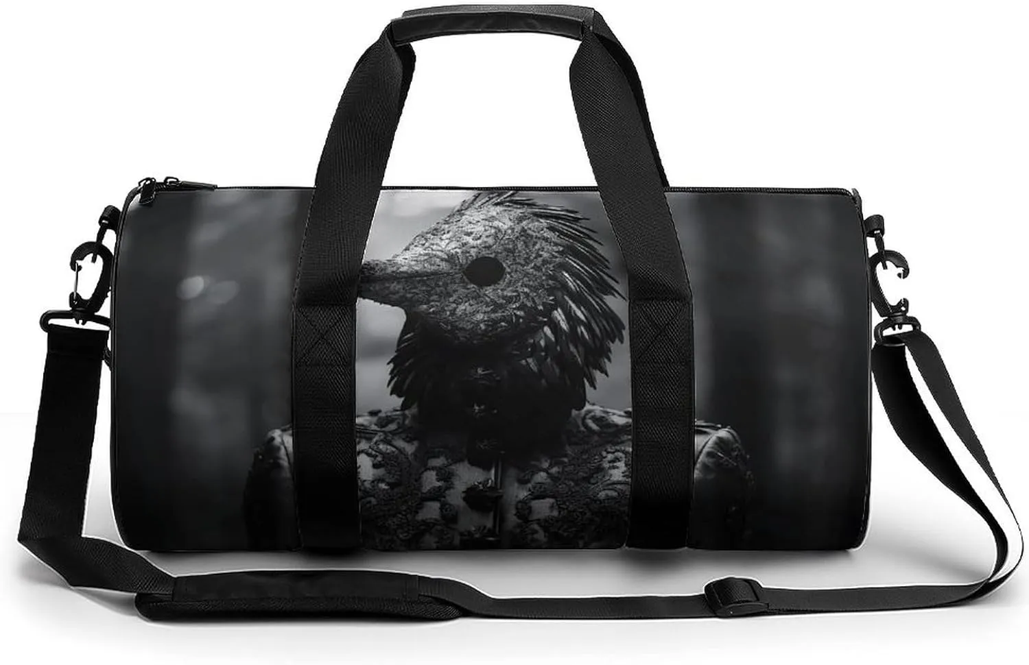 Sports Gym Bag for Women Men Travel Duffel Bag Standing in The Woods Weekender Bag Canvas Carry on Overnight Bag for Travel Swimming Fitness Workout Sports Duffle Bag, 17.7in/9in/9in, style-3