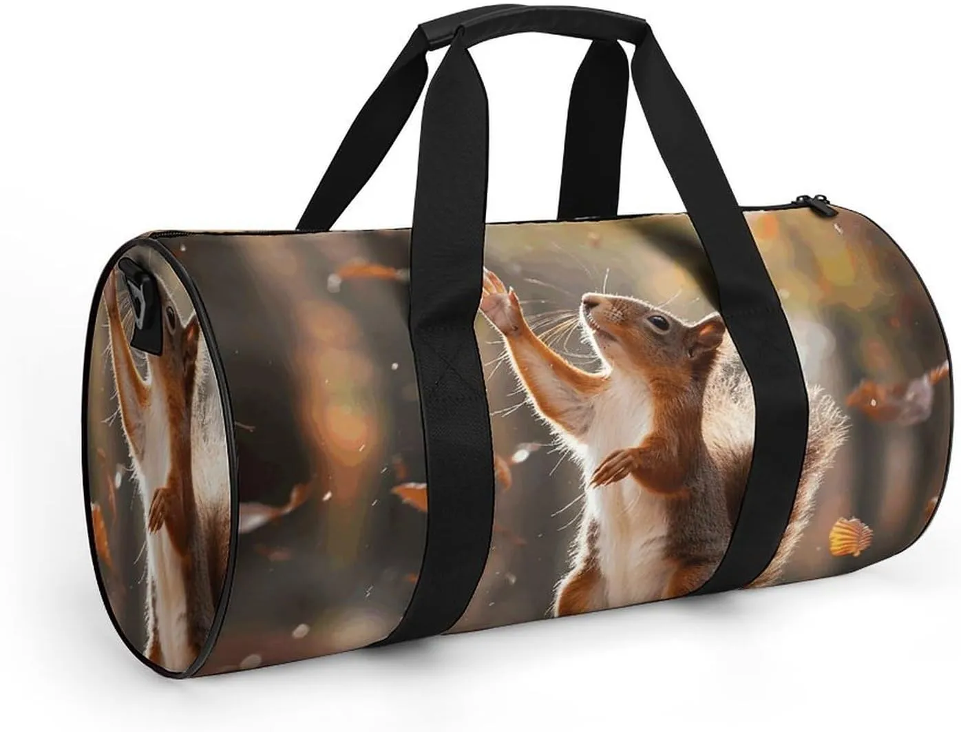 Sports Gym Bag for Women Men Travel Duffel Bag Standing on Hind Legs Weekender Bag Canvas Carry on Overnight Bag for Travel Swimming Fitness Workout Sports Duffle Bag