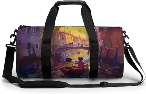 Sports Gym Bag for Women Men Travel Duffel Bag Take A Raft Weekender Bag Canvas Carry on Overnight Bag for Travel Swimming Fitness Workout Sports Duffle Bag