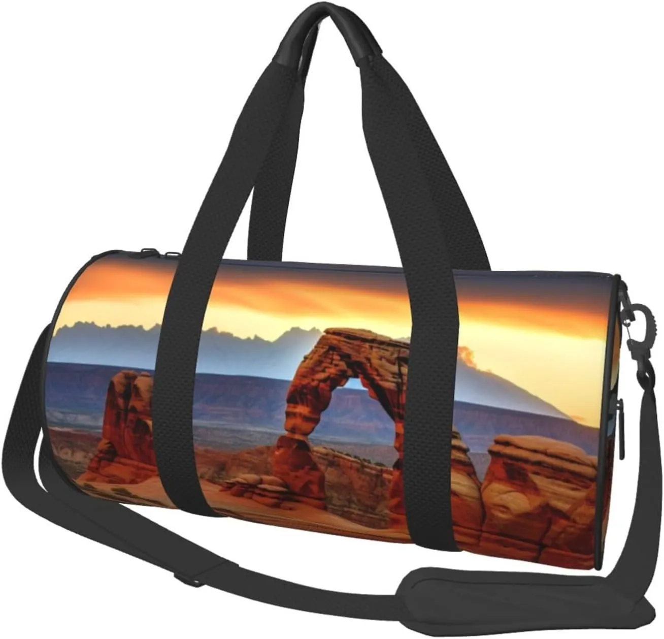 Sports Gym Bag for Women Men Travel Duffel Bag Tote Arches National Park Weekender Bag Canvas Carry on Overnight Bag for Travel Swimming Fitness Workout Sports Duffle Bag