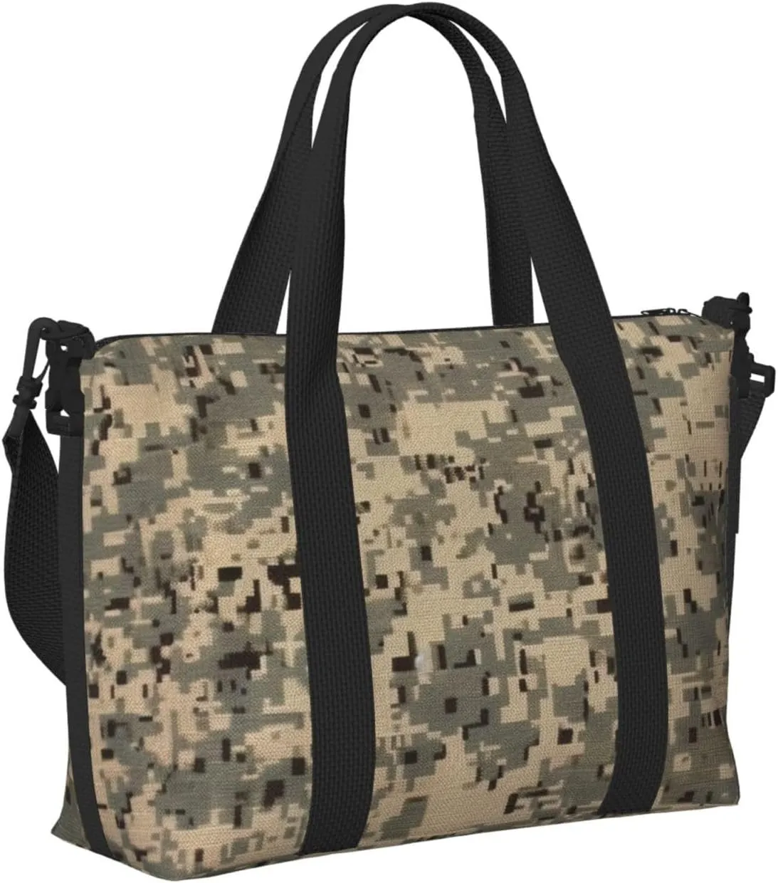 Sports Gym Bag for Women Men Travel Duffel Bag Tote Army Digital Camouflage Weekender Bag Canvas Carry on Overnight Bag for Travel Swimming Fitness Workout Sports Duffle Bag