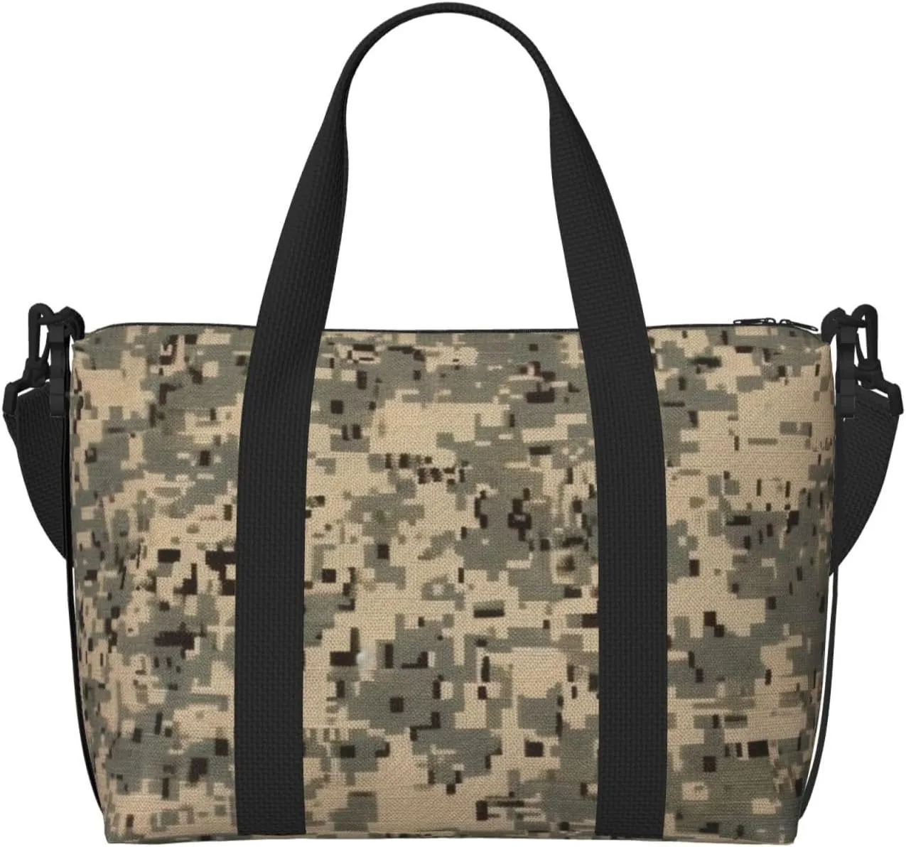 Sports Gym Bag for Women Men Travel Duffel Bag Tote Army Digital Camouflage Weekender Bag Canvas Carry on Overnight Bag for Travel Swimming Fitness Workout Sports Duffle Bag