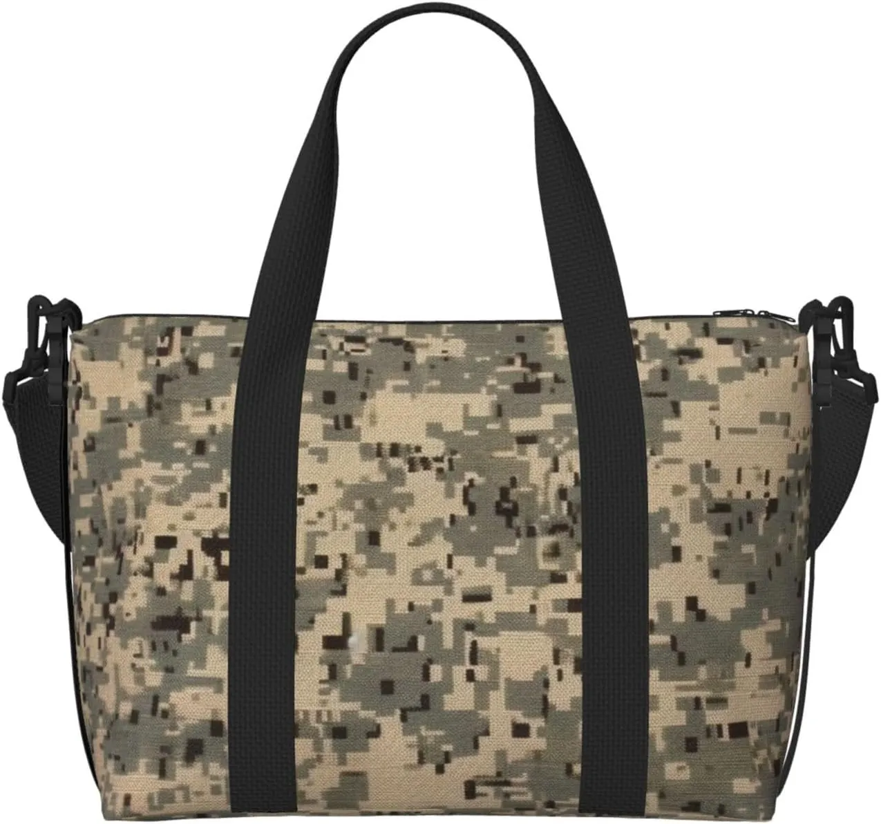 Sports Gym Bag for Women Men Travel Duffel Bag Tote Army Digital Camouflage Weekender Bag Canvas Carry on Overnight Bag for Travel Swimming Fitness Workout Sports Duffle Bag