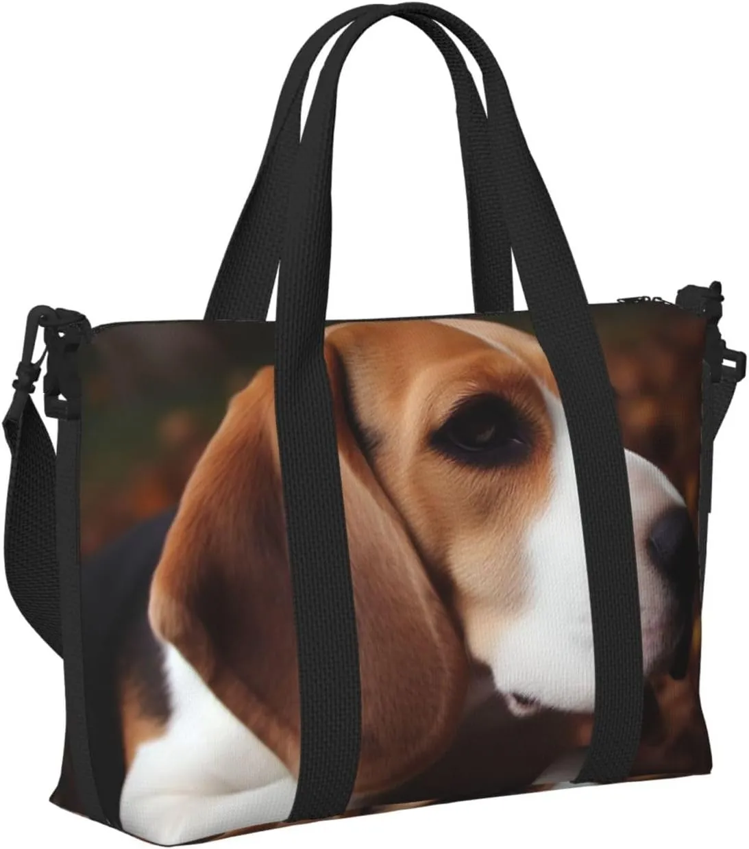 Sports Gym Bag for Women Men Travel Duffel Bag Tote Cute Beagle Weekender Bag Canvas Carry on Overnight Bag for Travel Swimming Fitness Workout Sports Duffle Bag