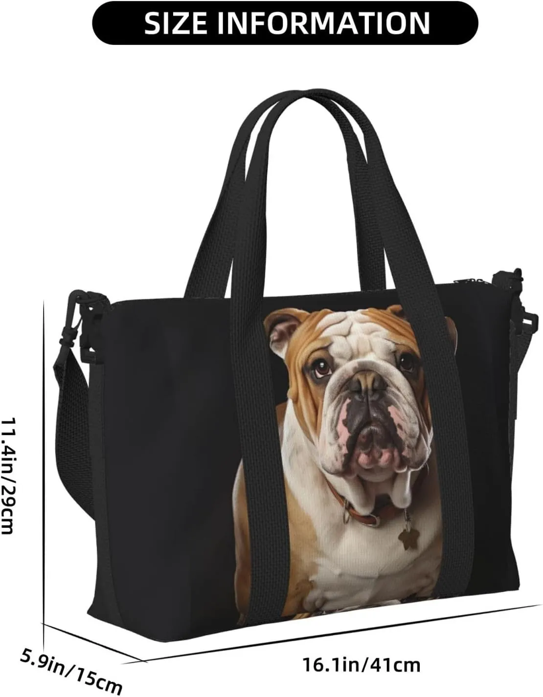 Sports Gym Bag for Women Men Travel Duffel Bag Tote English-Bulldog Weekender Bag Canvas Carry on Overnight Bag for Travel Swimming Fitness Workout Sports Duffle Bag