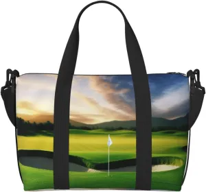 Sports Gym Bag for Women Men Travel Duffel Bag Tote Golf Course Weekender Bag Canvas Carry on Overnight Bag for Travel Swimming Fitness Workout Sports Duffle Bag