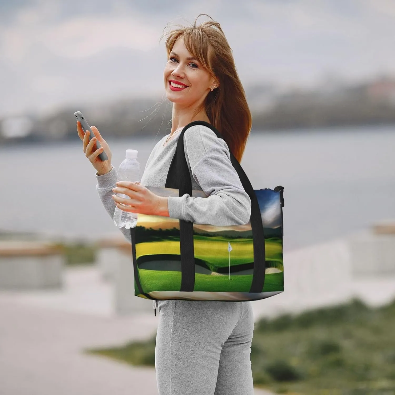 Sports Gym Bag for Women Men Travel Duffel Bag Tote Golf Course Weekender Bag Canvas Carry on Overnight Bag for Travel Swimming Fitness Workout Sports Duffle Bag