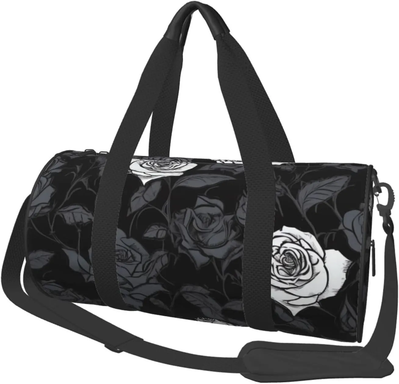 Sports Gym Bag for Women Men Travel Duffel Bag Tote Rose gothic Weekender Bag Canvas Carry on Overnight Bag for Travel Swimming Fitness Workout Sports Duffle Bag