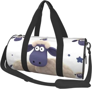 Sports Gym Bag for Women Men Travel Duffel Bag Tote Sheep Weekender Bag Canvas Carry on Overnight Bag for Travel Swimming Fitness Workout Sports Duffle Bag