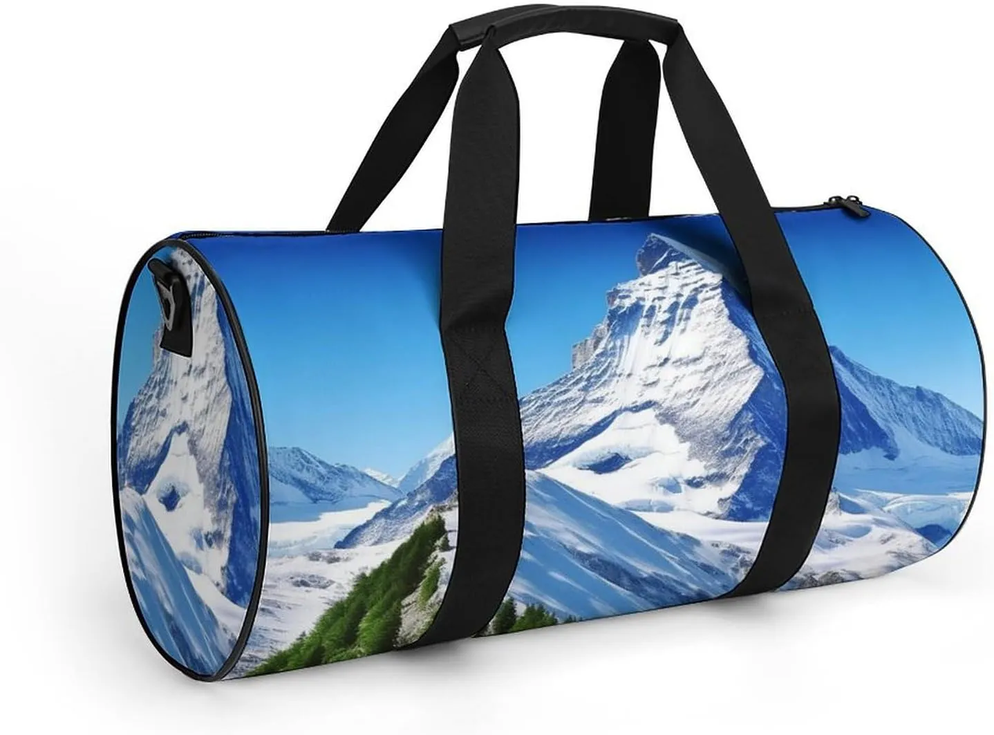 Sports Gym Bag for Women Men Travel Duffel Bag Tote Weekender Bag Beautiful Snow Mountain2 Carry on Overnight Bag for Travel Swimming Fitness Workout Sports Duffle Bag