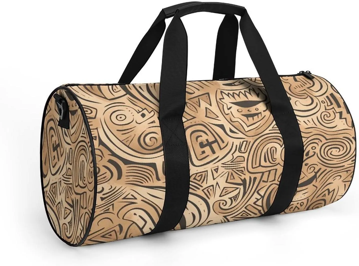 Sports Gym Bag for Women Men Travel Duffel Bag Tote Weekender Bag Beige Hand-Painted Carry on Overnight Bag for Travel Swimming Fitness Workout Sports Duffle Bag