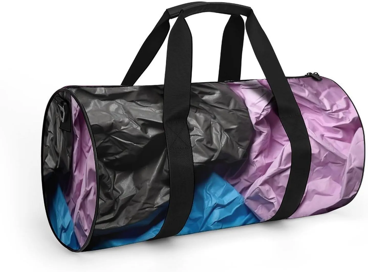 Sports Gym Bag for Women Men Travel Duffel Bag Tote Weekender Bag Crumpled Paper Carry on Overnight Bag for Travel Swimming Fitness Workout Sports Duffle Bag