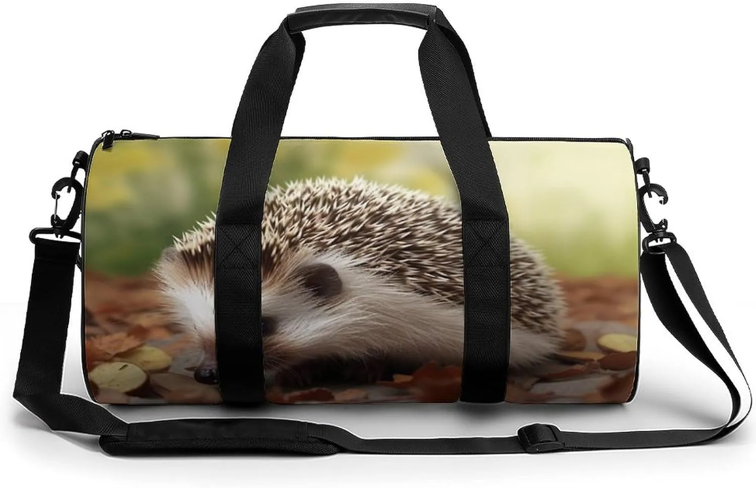 Sports Gym Bag for Women Men Travel Duffel Bag Tote Weekender Bag Hedgehog Carry on Overnight Bag for Travel Swimming Fitness Workout Sports Duffle Bag