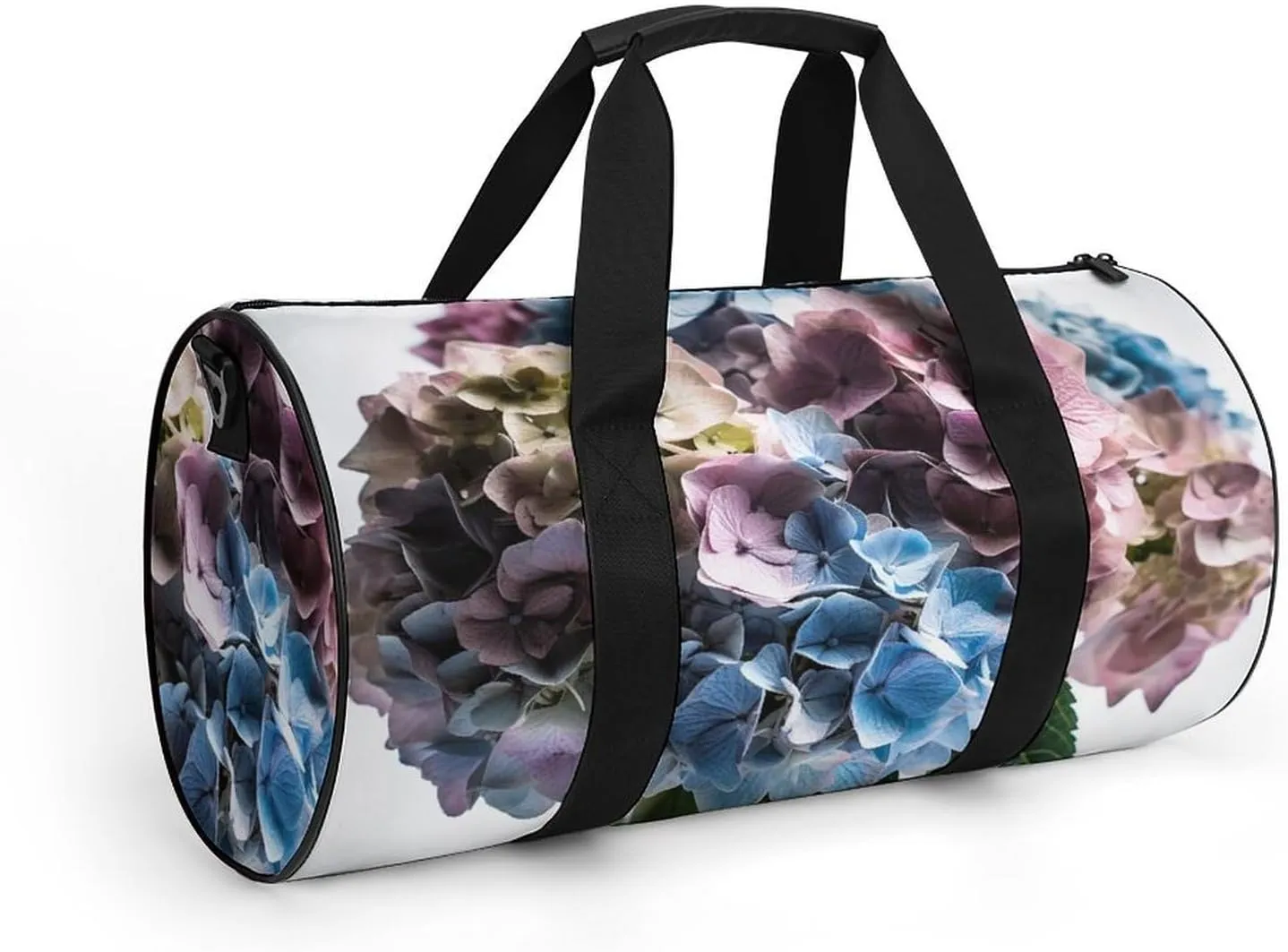 Sports Gym Bag for Women Men Travel Duffel Bag Tote Weekender Bag Hydrangea Flowers in Vase Carry on Overnight Bag for Travel Swimming Fitness Workout Sports Duffle Bag
