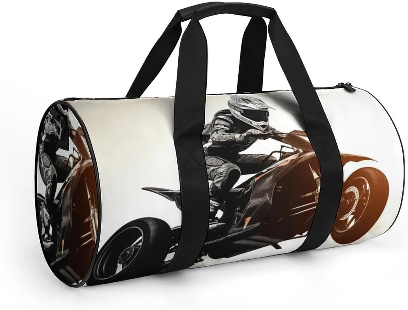 Sports Gym Bag for Women Men Travel Duffel Bag Tote Weekender Bag Rider Racing Car Carry on Overnight Bag for Travel Swimming Fitness Workout Sports Duffle Bag