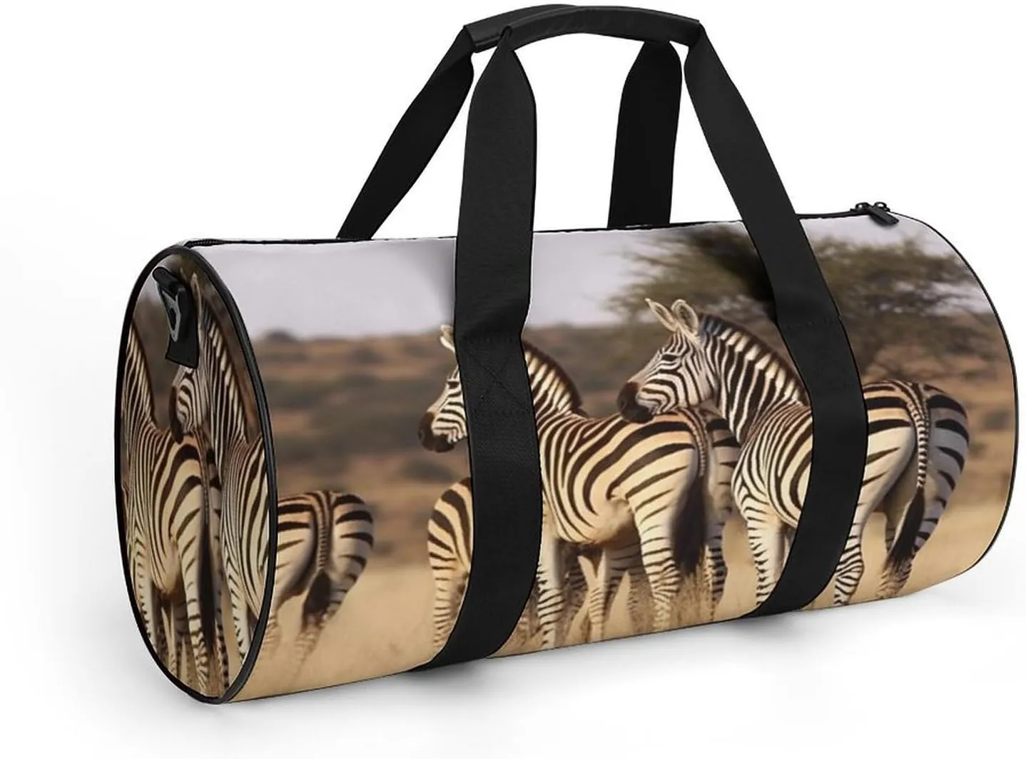 Sports Gym Bag for Women Men Travel Duffel Bag Tote Weekender Bag Zebras On South Africa Carry on Overnight Bag for Travel Swimming Fitness Workout Sports Duffle Bag
