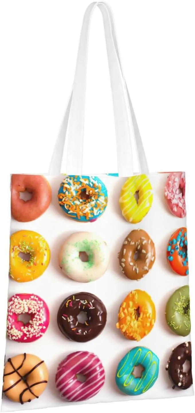 SSIMOO Dog Floral Fashion Canvas Tote Bag-Personalized Handbag,Multifunctional Bag,Elegant And Minimalist