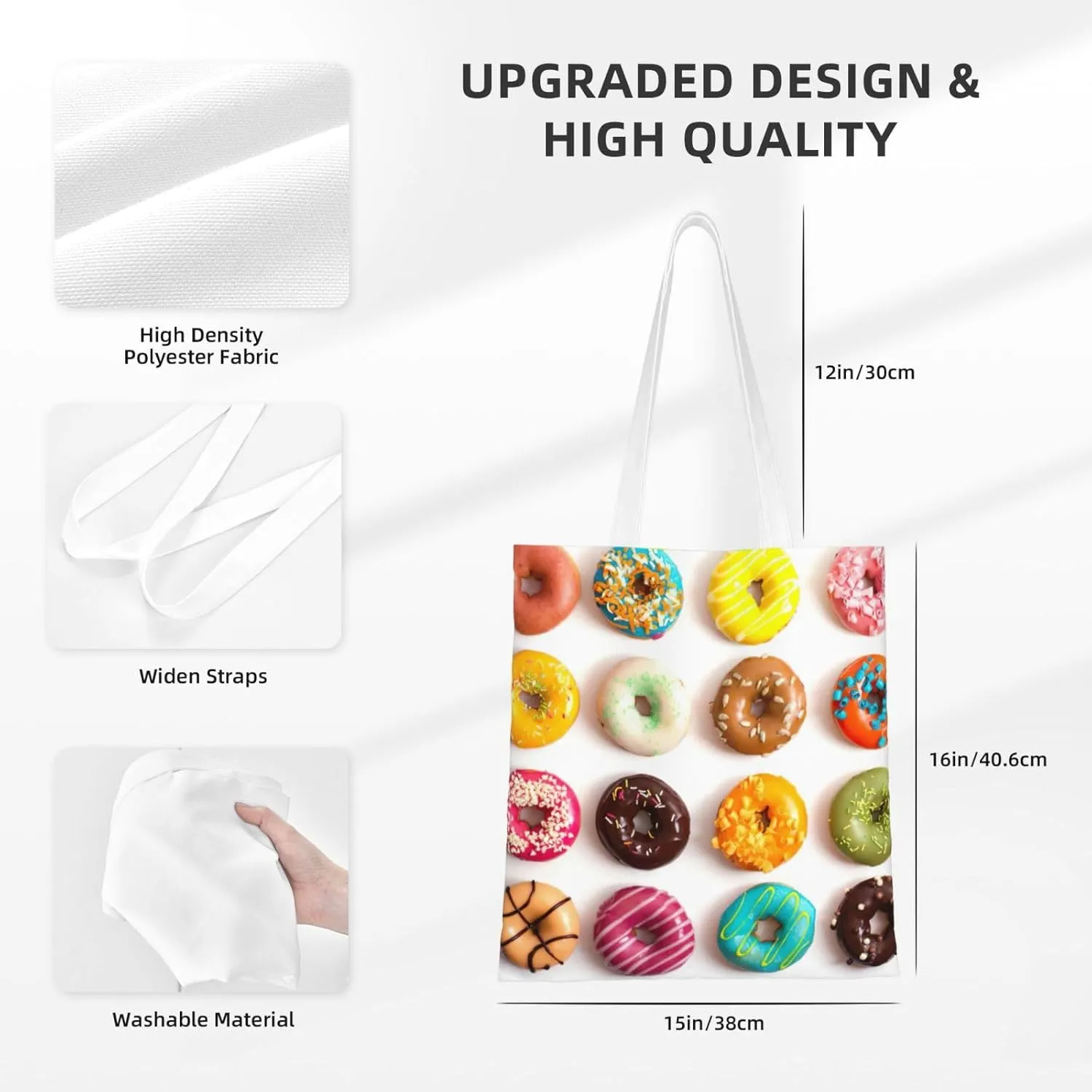 SSIMOO Dog Floral Fashion Canvas Tote Bag-Personalized Handbag,Multifunctional Bag,Elegant And Minimalist