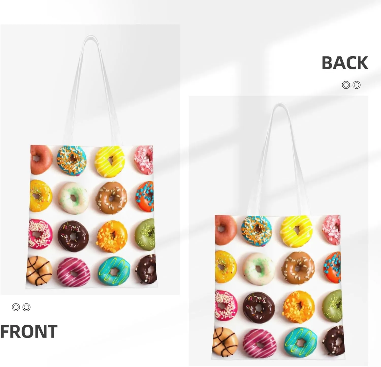 SSIMOO Dog Floral Fashion Canvas Tote Bag-Personalized Handbag,Multifunctional Bag,Elegant And Minimalist