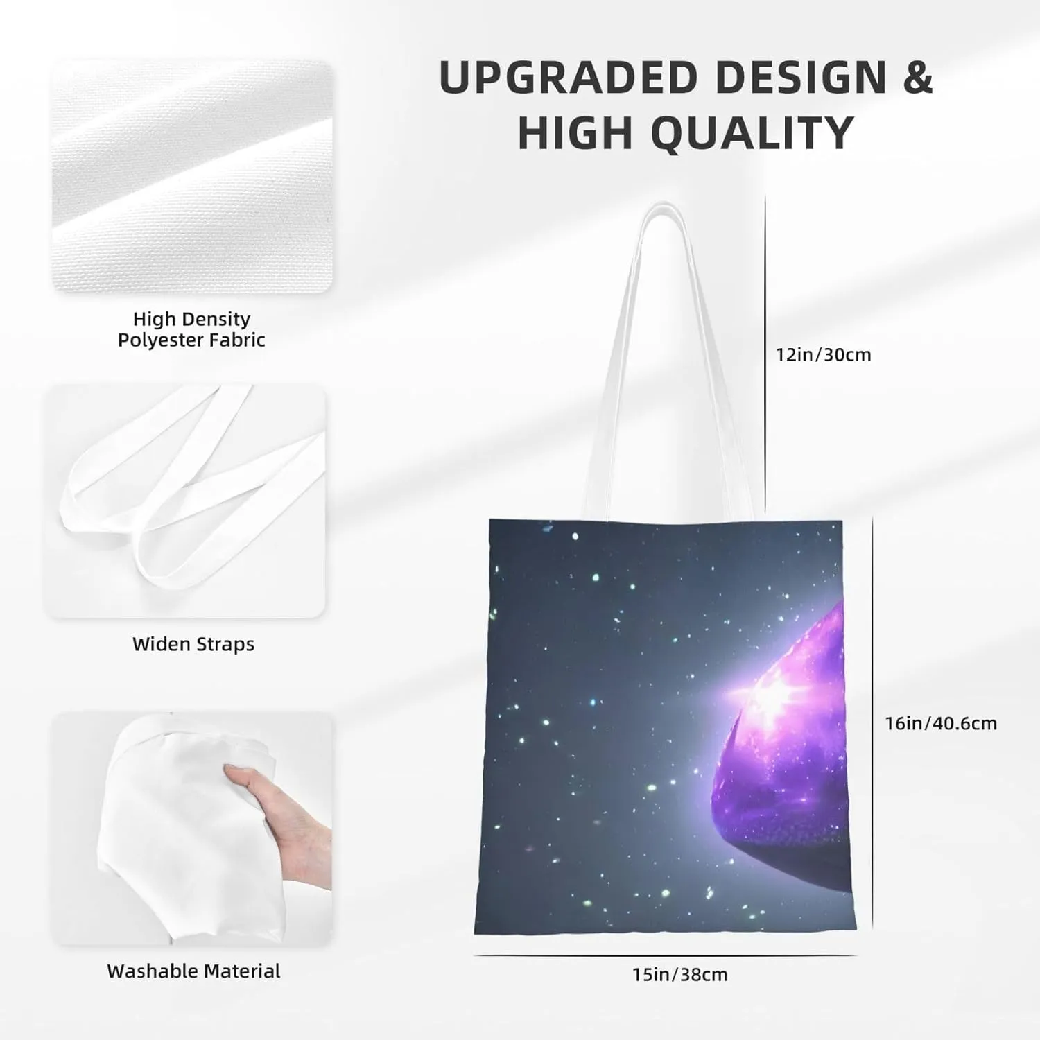 SSIMOO Metal Rose Fashion Canvas Tote Bag-Personalized Handbag,Multifunctional Bag,Elegant And Minimalist