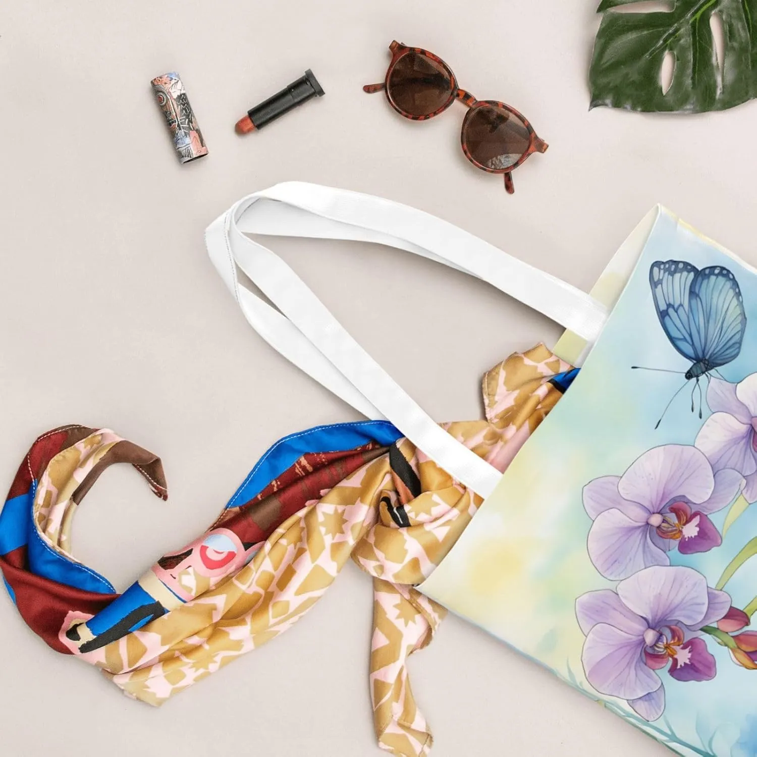 SSIMOO Tropical Rainforest Fashion Canvas Tote Bag-Personalized Handbag,Multifunctional Bag,Elegant And Minimalist