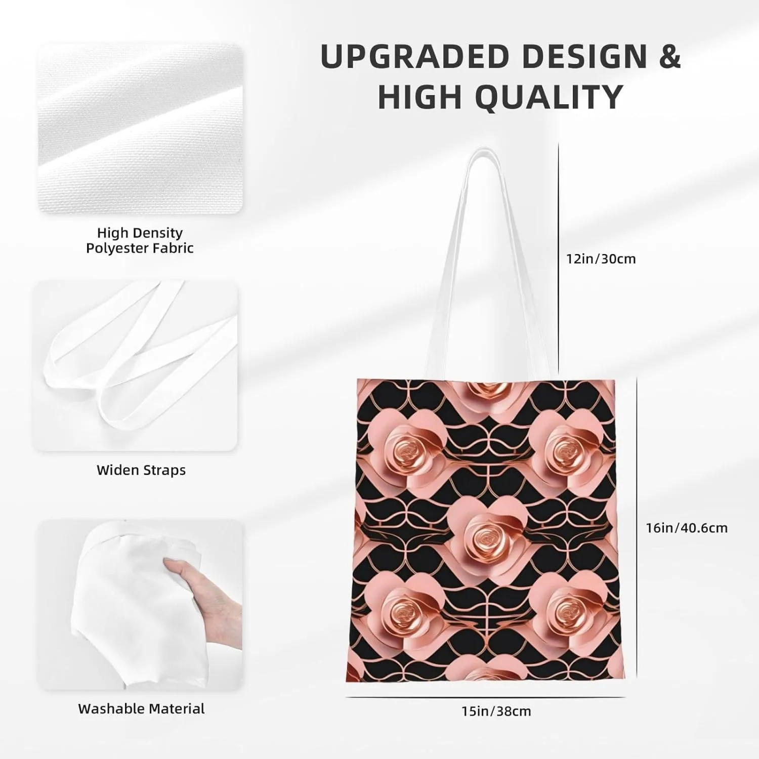 SSIMOO Two Horses Fashion Canvas Tote Bag-Personalized Handbag,Multifunctional Bag,Elegant And Minimalist