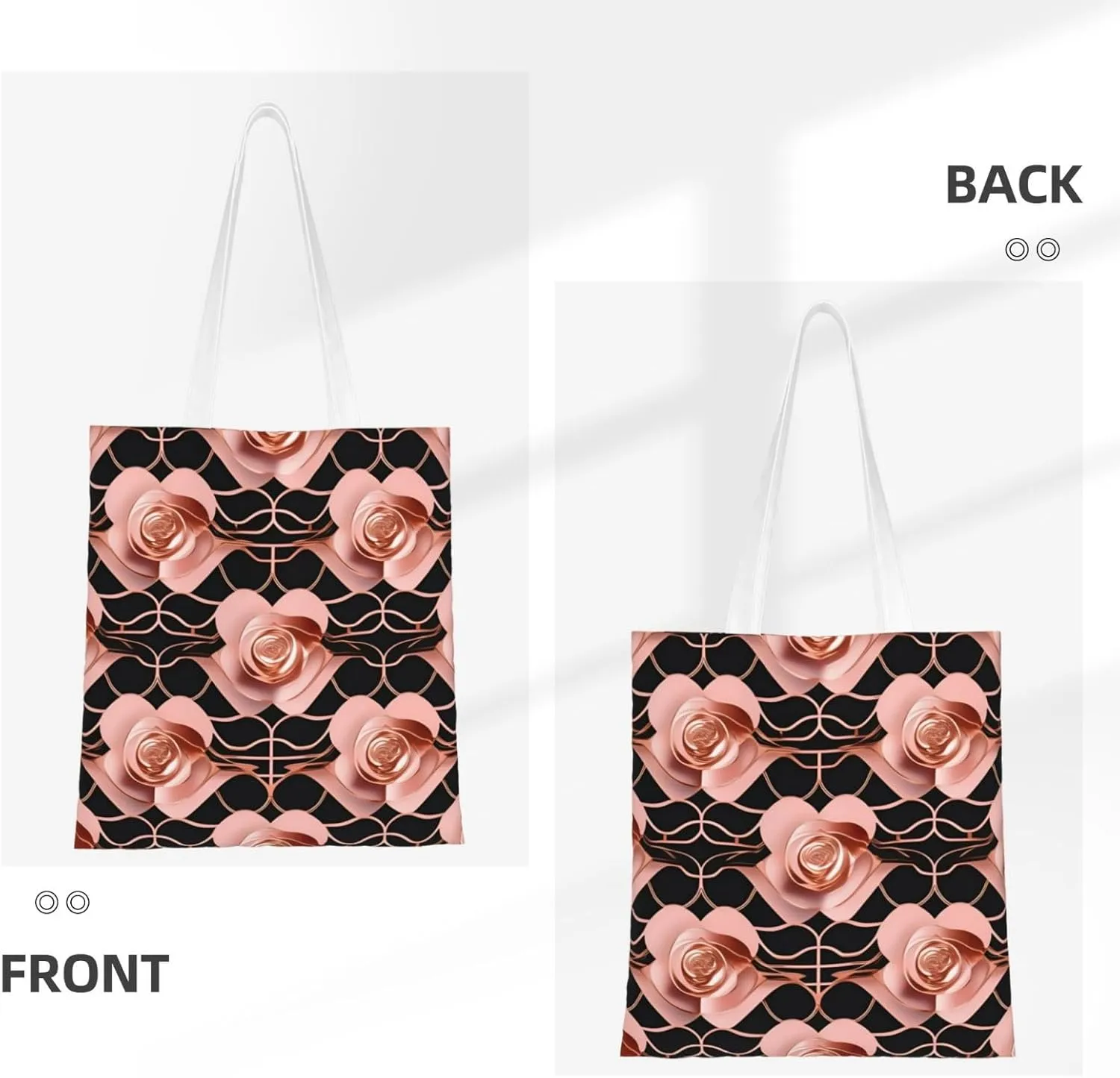SSIMOO Two Horses Fashion Canvas Tote Bag-Personalized Handbag,Multifunctional Bag,Elegant And Minimalist