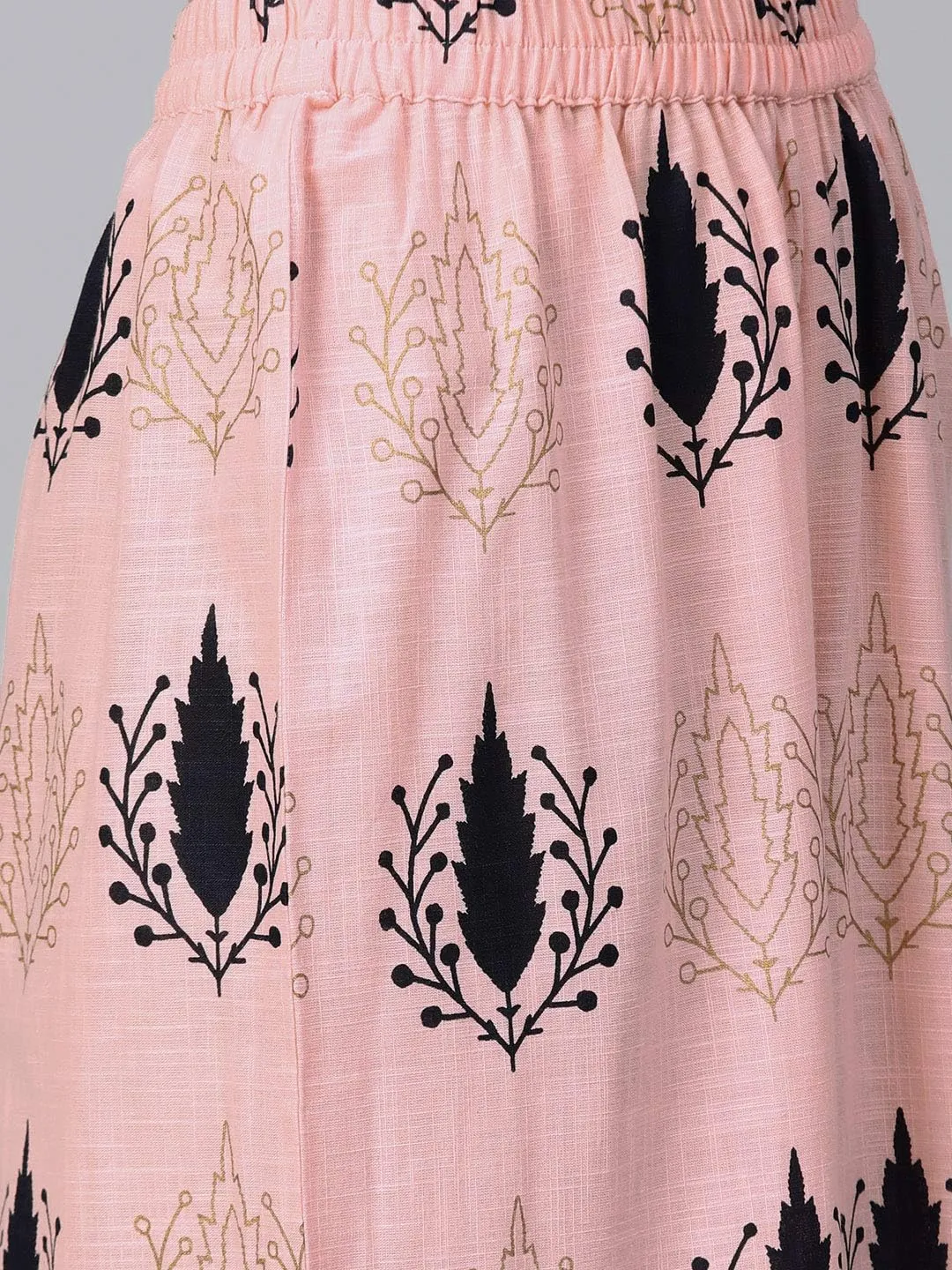 Straight Indian Kurta for Women, Cotton Kurta with Palazzo Pant Set