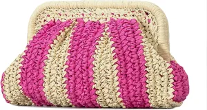Straw Clutch Handbag Cloud Riched Purse Chain Shoulder Crossboby Bag Designer Straw Evening Bag