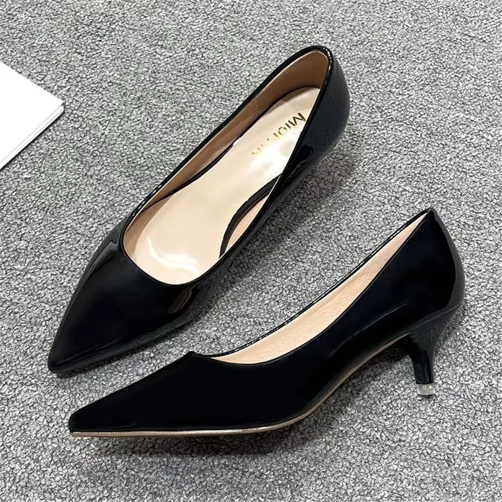 Stunner Women's Classic Fashion Pointed Toe Low Heel Dress Pumps Shoes