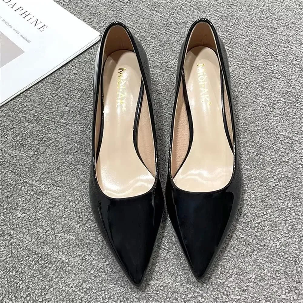 Stunner Women's Classic Fashion Pointed Toe Low Heel Dress Pumps Shoes