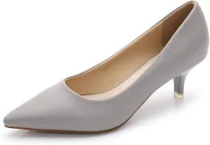 Stunner Women's Classic Fashion Pointed Toe Low Heel Dress Pumps Shoes