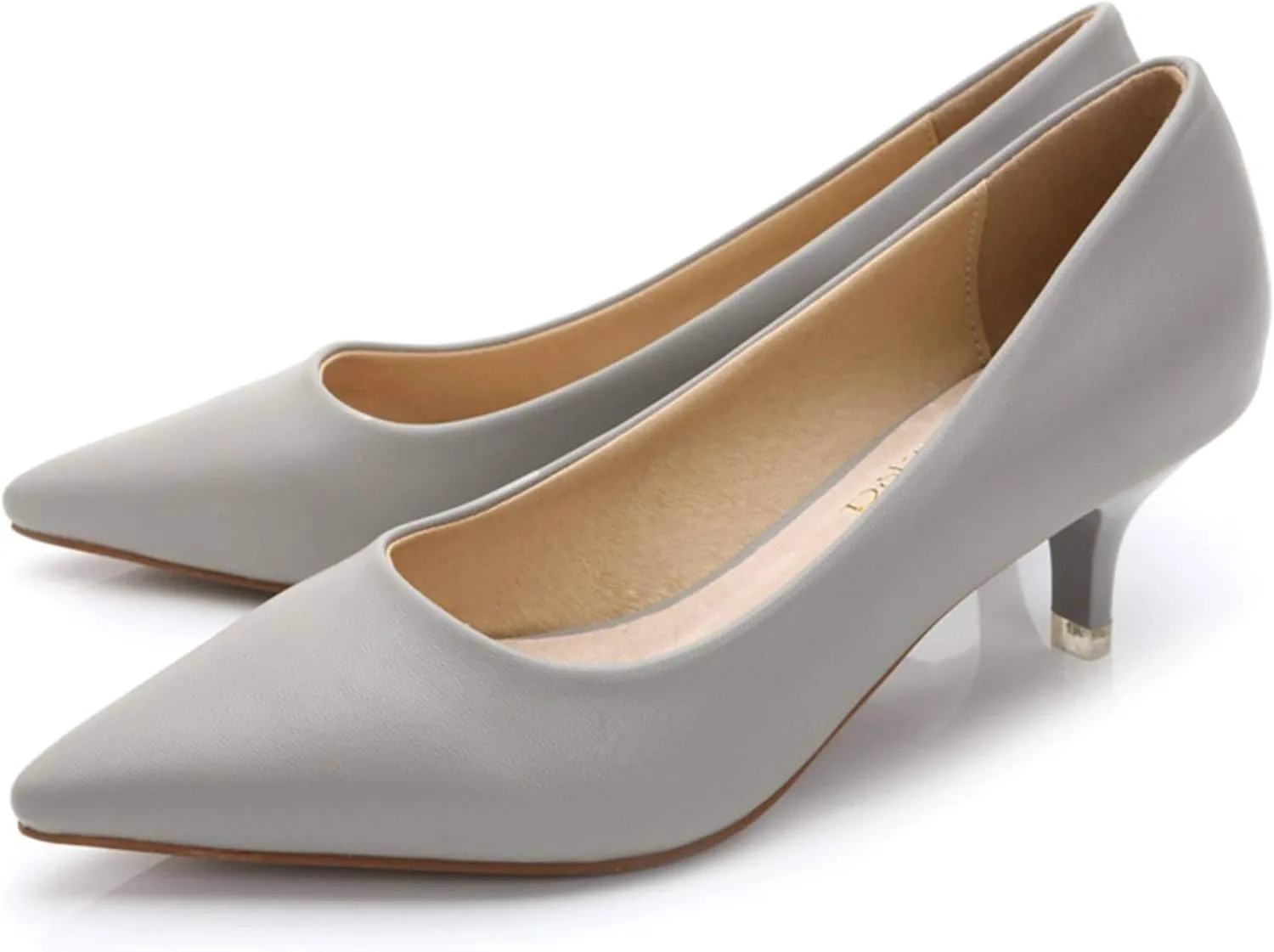 Stunner Women's Classic Fashion Pointed Toe Low Heel Dress Pumps Shoes