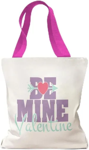 Style In Print Canvas Tote Reusable Shopping Bag Be Mine Valentine Holidays and Occasions Valentines Day Be Mine