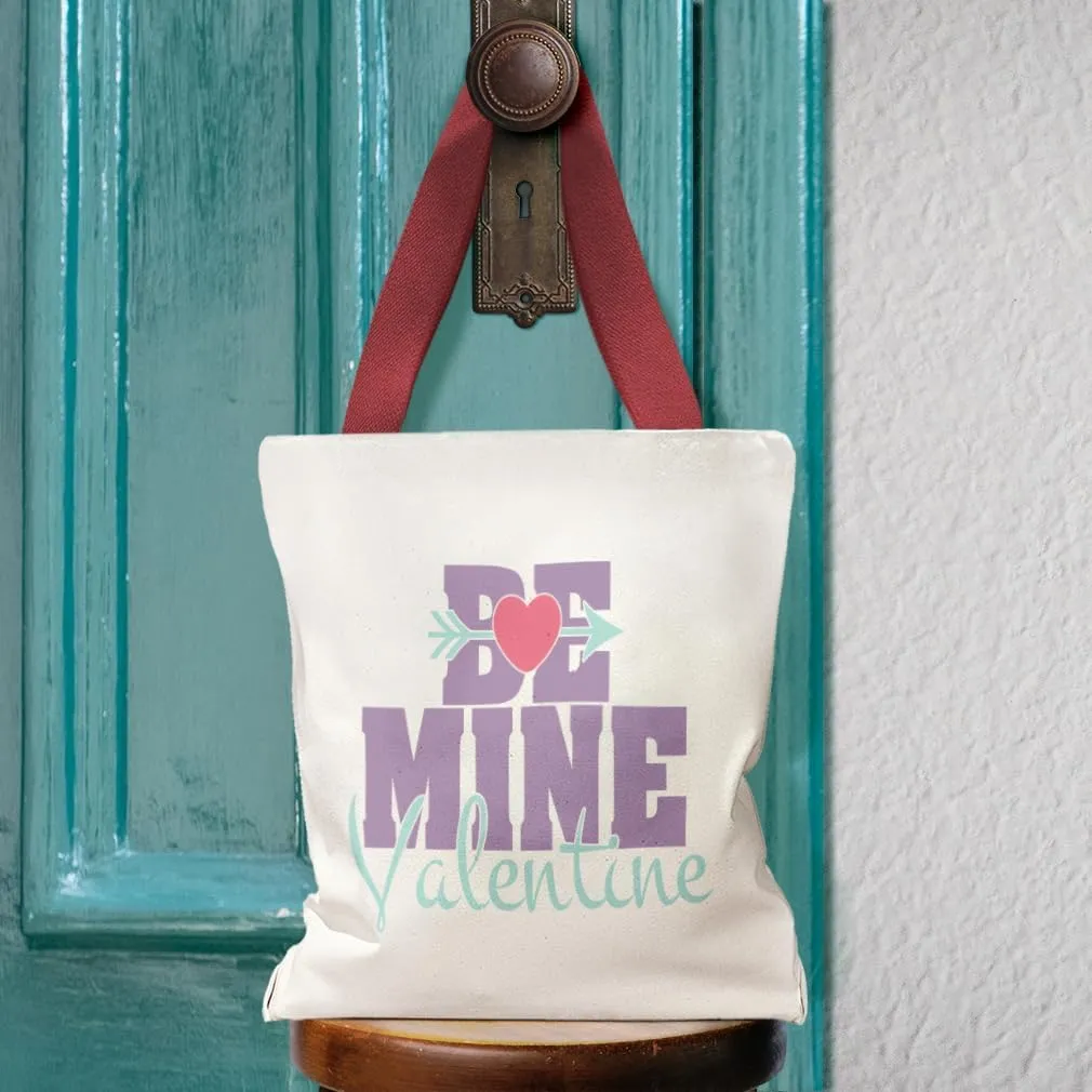 Style In Print Canvas Tote Reusable Shopping Bag Be Mine Valentine Holidays and Occasions Valentines Day Be Mine
