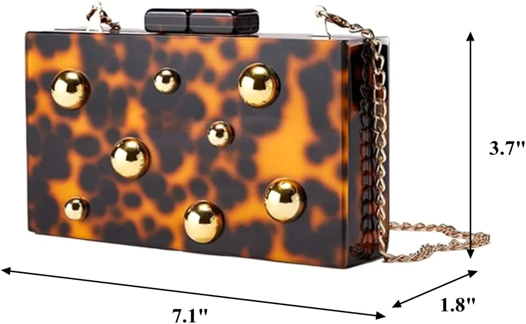 Stylish Acrylic Evening Bag Pearl Clutch Elegant Marble Acrylic Clutch Purses for Women Party Wedding Casual