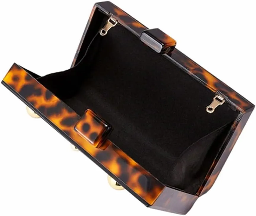 Stylish Acrylic Evening Bag Pearl Clutch Elegant Marble Acrylic Clutch Purses for Women Party Wedding Casual