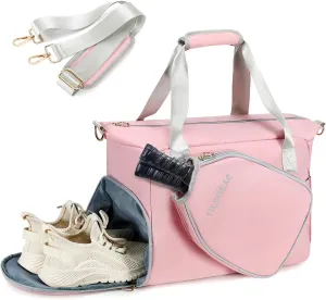Stylish Pickleball Tote Bag With Adjustable Strap For Crossbody, Handbag, or Shoulder Bag - Ideal Pickleball Gift